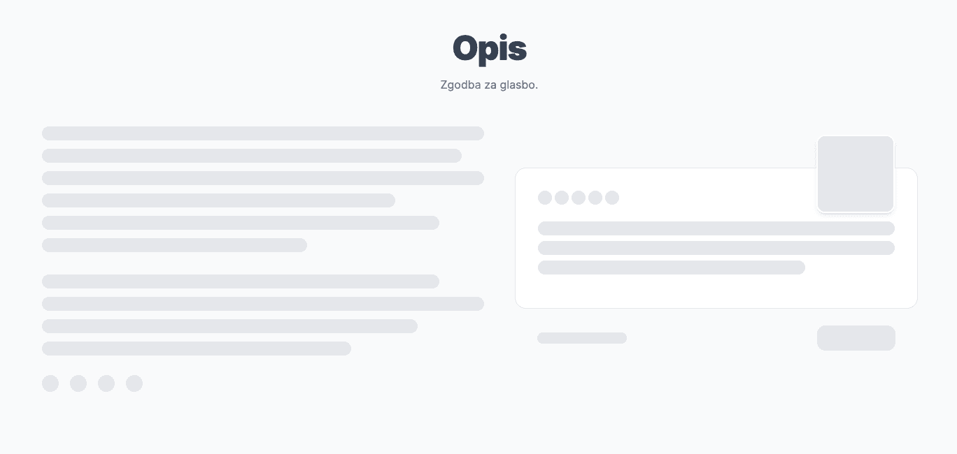 Zgled ocene ob opisu