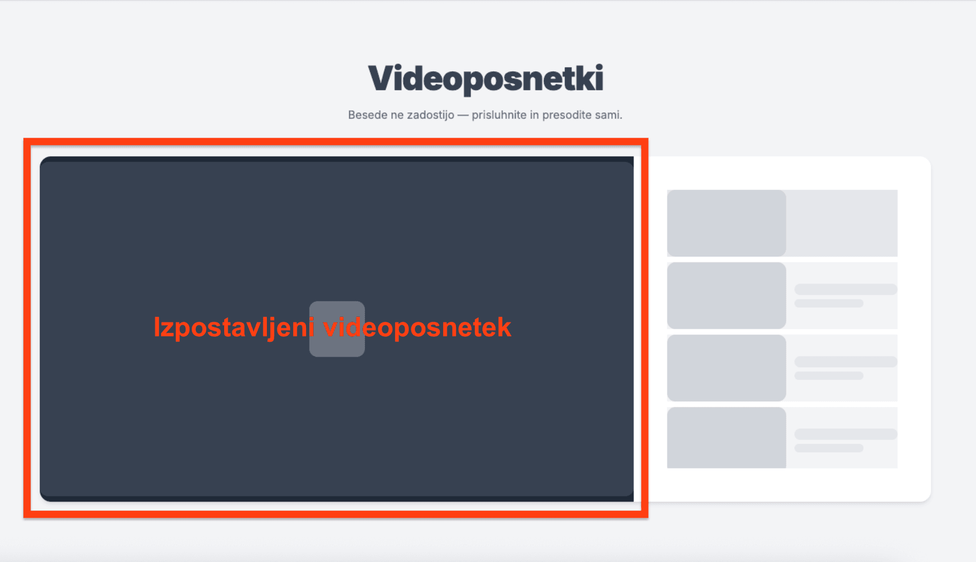 Izpostavljen videposnetek